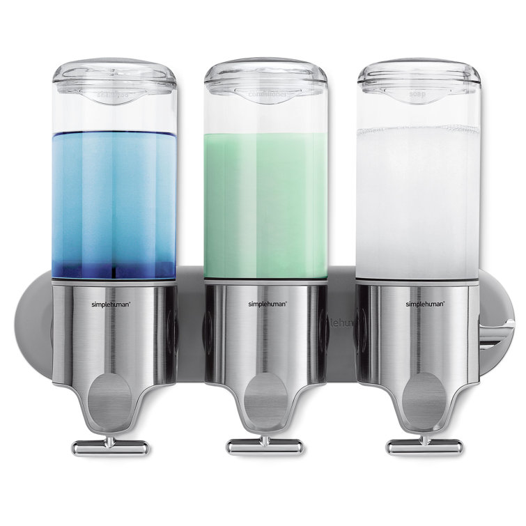 simplehuman Triple Plastic Adhesive Mount Soap Dispenser & Reviews